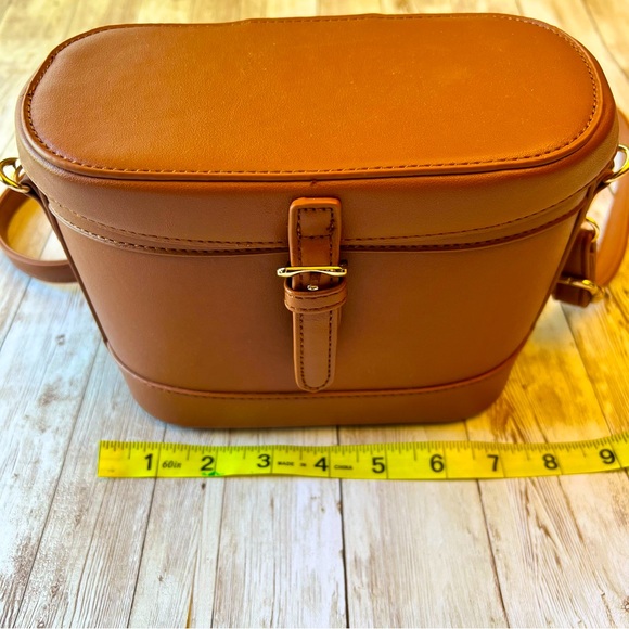 Brown box bag crossbody - Picture 4 of 9